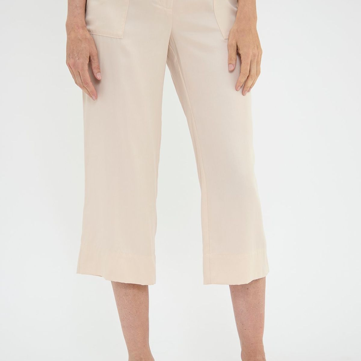 MA GRIFFE - Pantalon Casual Beige Mujer Magriffe