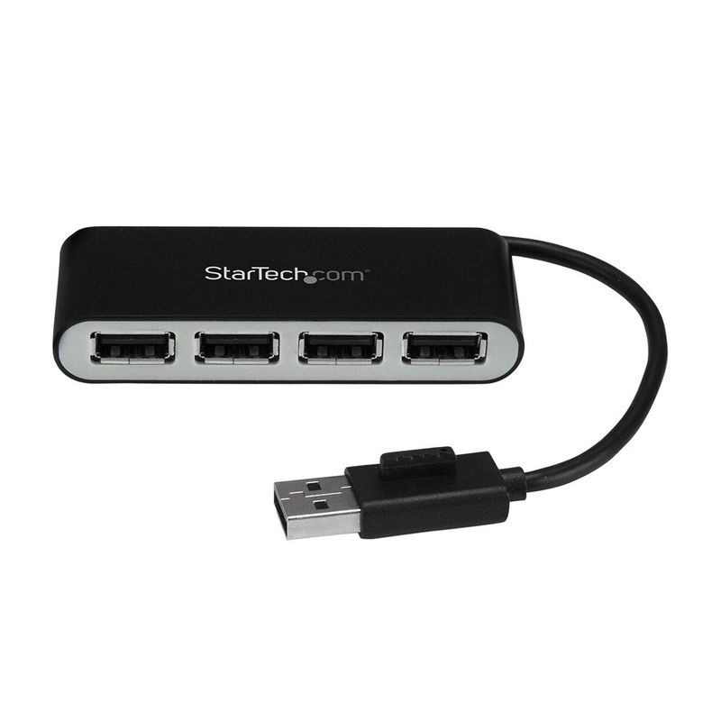 STARTECH - Hub USB 20 de 4 puertos con Cable Incorporado Startech