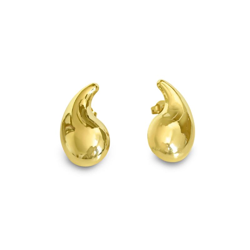 ANDREA COGGIOLA JOYAS - Aros Valentina Gota Enchapado Oro 18K