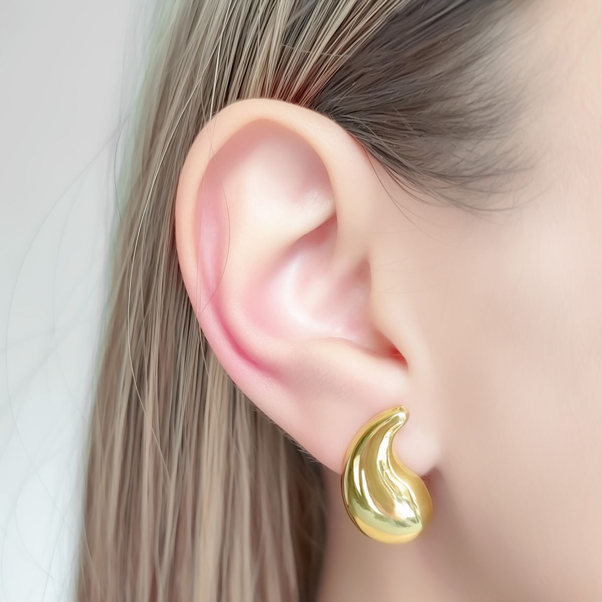 COGGIOLA - Aros Valentina Gota Enchapado Oro 18K