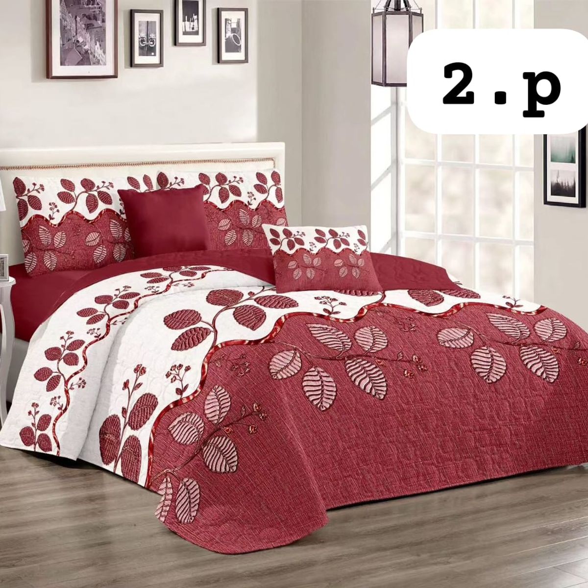 GENERICO - COBERTORES DE VERANO QUILTS REVERSIBLES