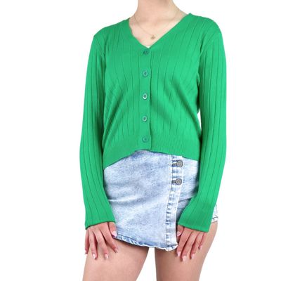 Imagen 2 del producto Sweater Mujer Cardigan Botones Otoño Cuello V Diseño 6009