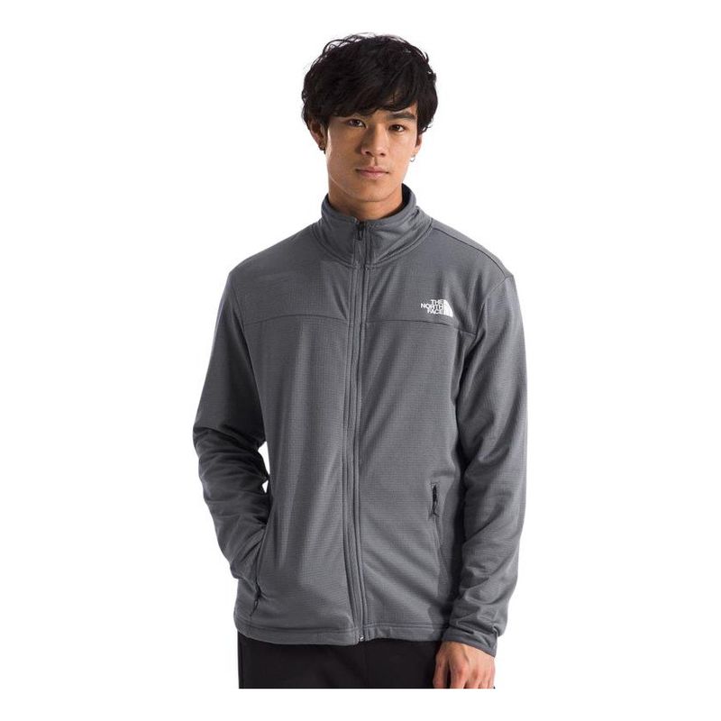 THE NORTH FACE - Polar Cedar Trail Grid Full Zip Hombre Gris