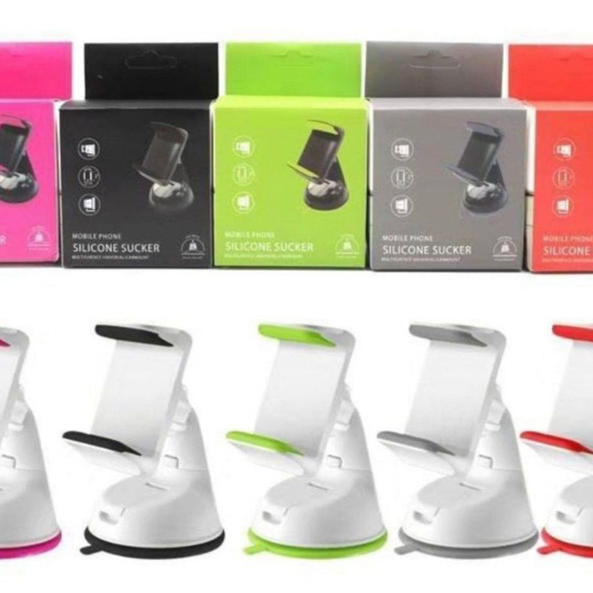 GENERICO - Soporte De Celulares Para Vehiculo - Ventosa De Silicona