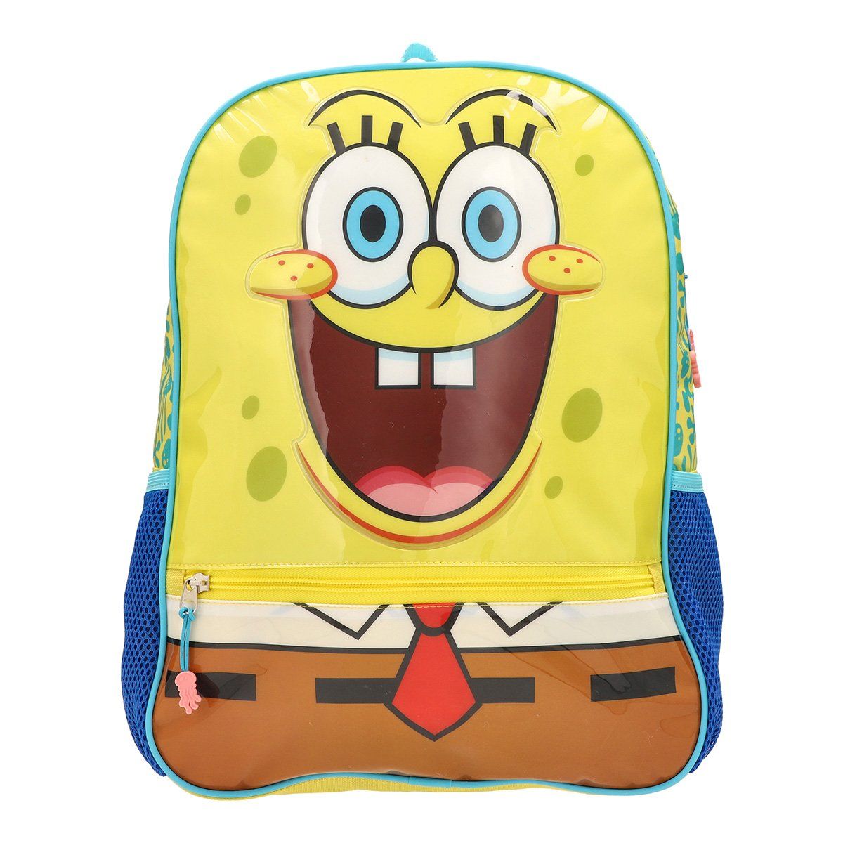 YADATEX - Mochila Bob Esponja Colegio Escolar Reforzada Carita Niños