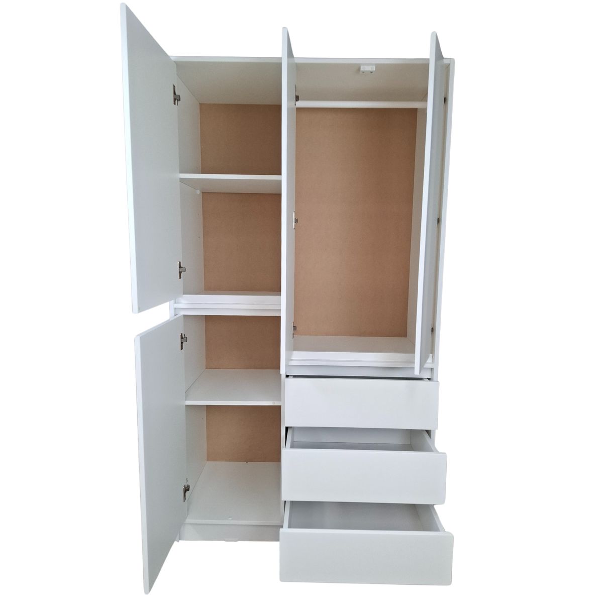 MUEBLES KIDS - Closet 3 puertas , 3 cajones blanco Deco