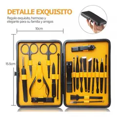 GENERICO - Caja de cortauñas de manicura y aseo 20 piezas