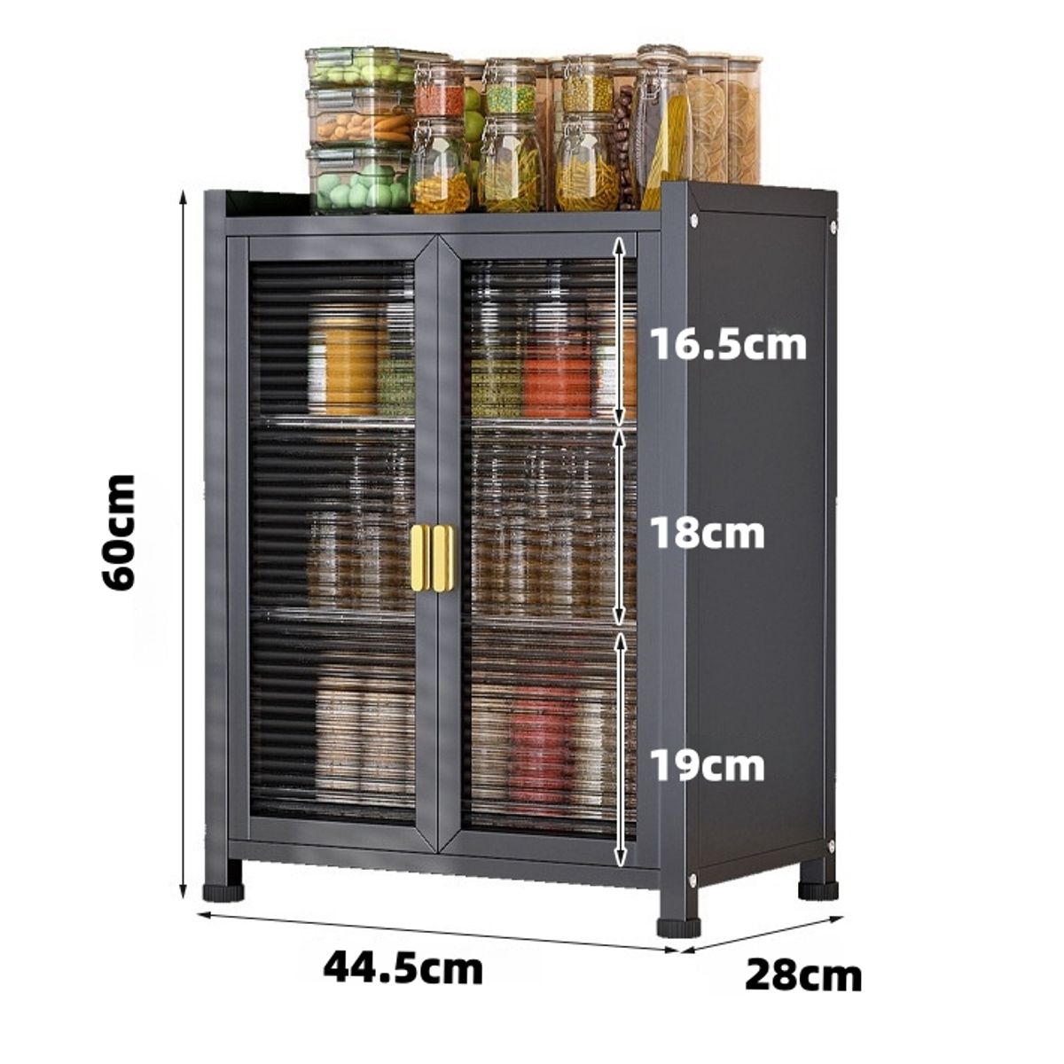 GENERICO - Organizador Armario Prueba De Polvo 3 Niveles 2 Puerta