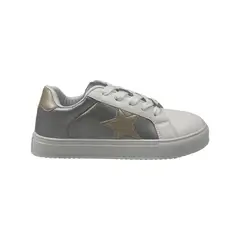 PAND G - Zapatilla Plateada Plataforma Mujer