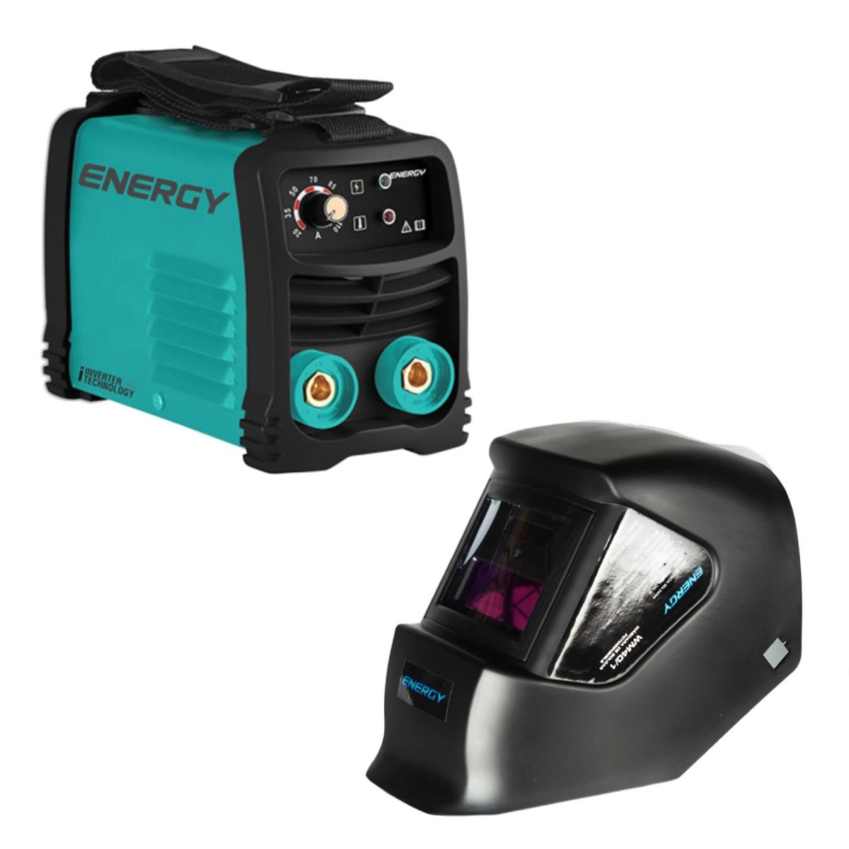 ENERGY - Soldadora Inverter Arco Manual 140amp + Mascara Fotosensible Energy