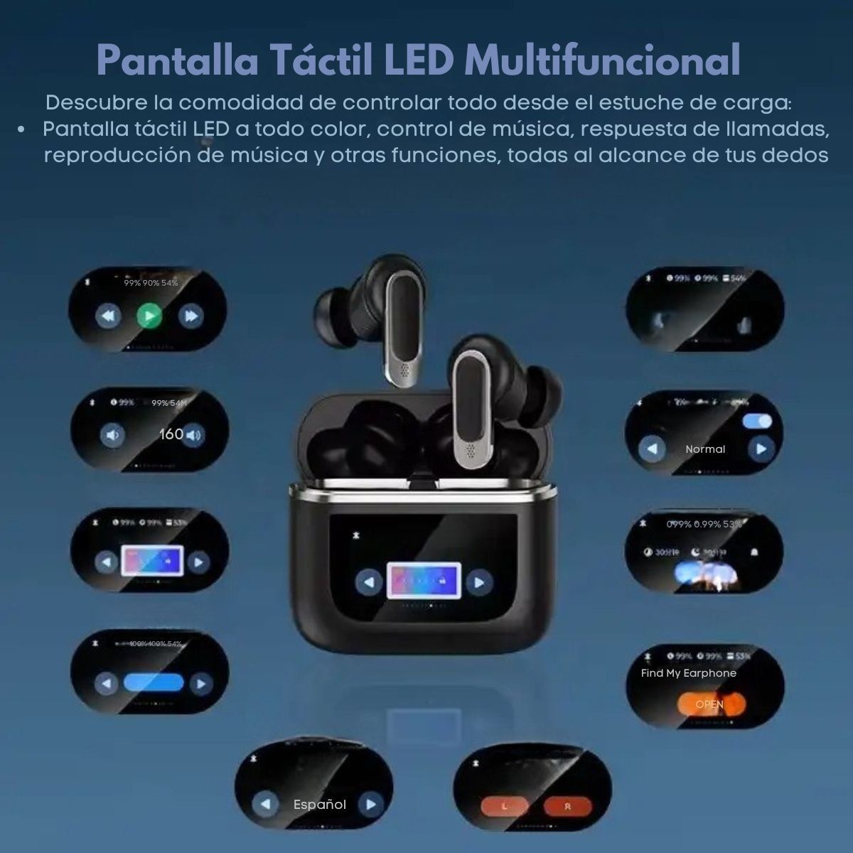 LANGSDOM - Audífonos Inalámbricos TWS ANC ENC IPX Táctil Langsdom TA05 Negro