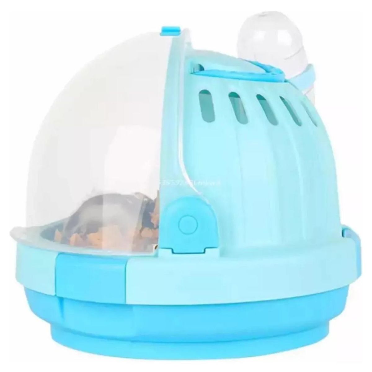 GENERICO - Jaula Transportador Para Hamster Caja Viaje Paseo Celeste