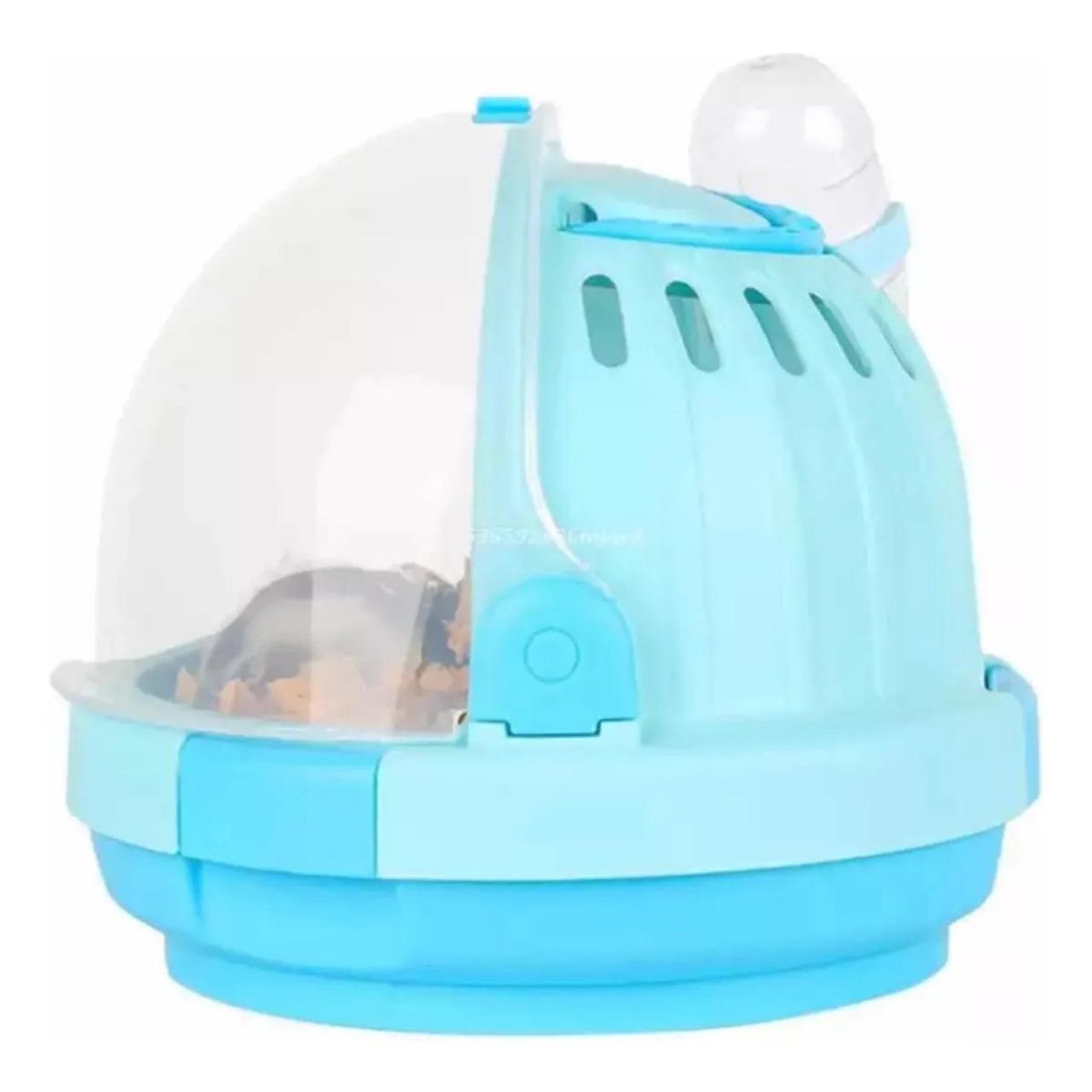 GENERICO - Jaula Transportador Para Hamster Caja Viaje Paseo Celeste