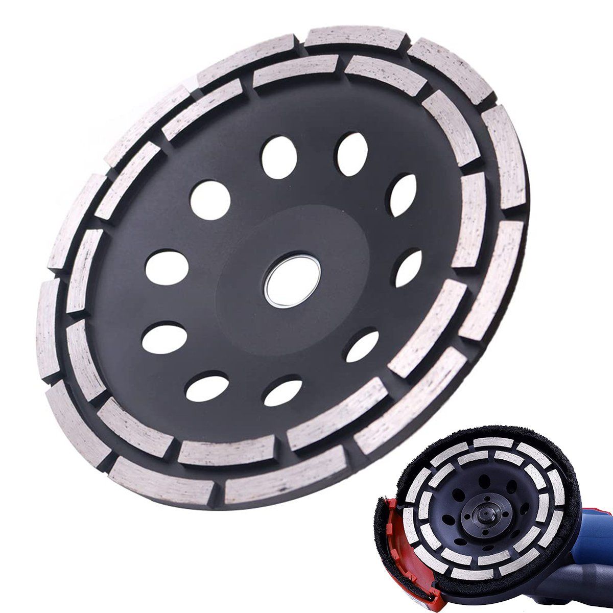 KUANGYE - Disco Copa Diamantado Pulir Turbo 180mm Doble Segmento