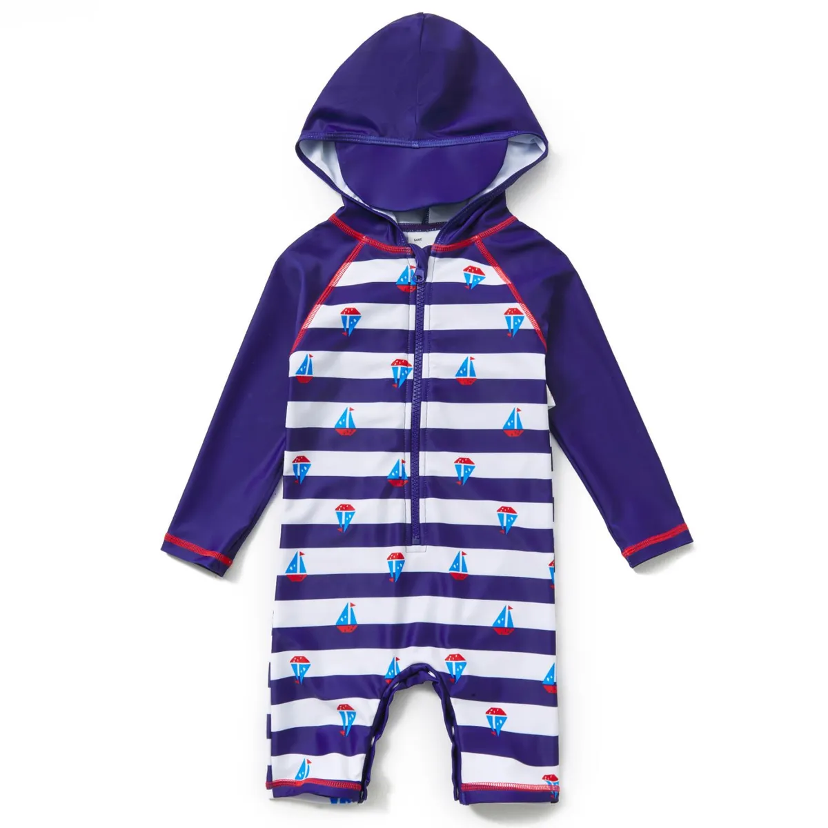 BONVERANO - Traje De Baño Con Capucha Bebé Niños Protección Solar UV