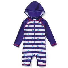 BONVERANO - Traje De Baño Con Capucha Bebé Niños Protección Solar UV_.