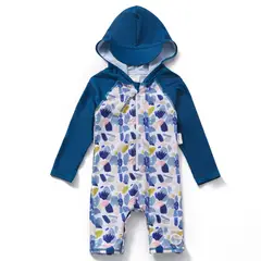 BONVERANO - Traje De Baño Con Capucha Bebé Niños Protección Solar UV