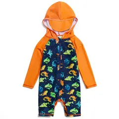 BONVERANO - Traje De Baño Con Capucha Bebé Niños Protección Solar UV