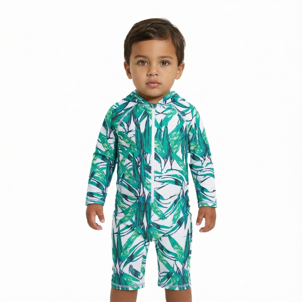 BONVERANO - Traje De Baño Con Capucha Bebé Niños Protección Solar UV