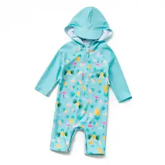 BONVERANO - Traje De Baño Con Capucha Bebé Niños Protección Solar UV