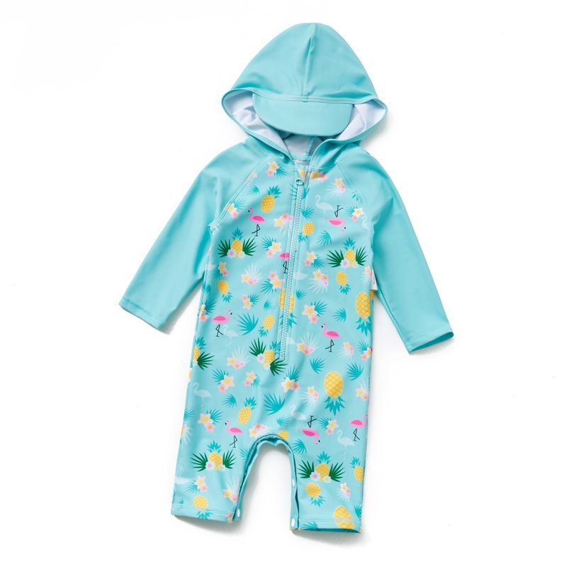 BONVERANO - Traje De Baño Con Capucha Bebé Niños Protección Solar UV