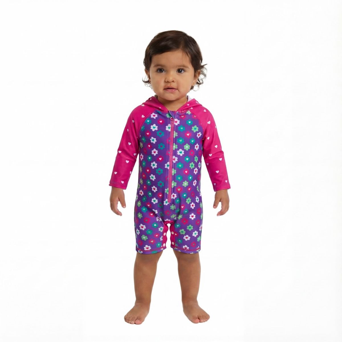 BONVERANO - Traje De Baña Con Capucha Bebé Niños Protección Solar UV