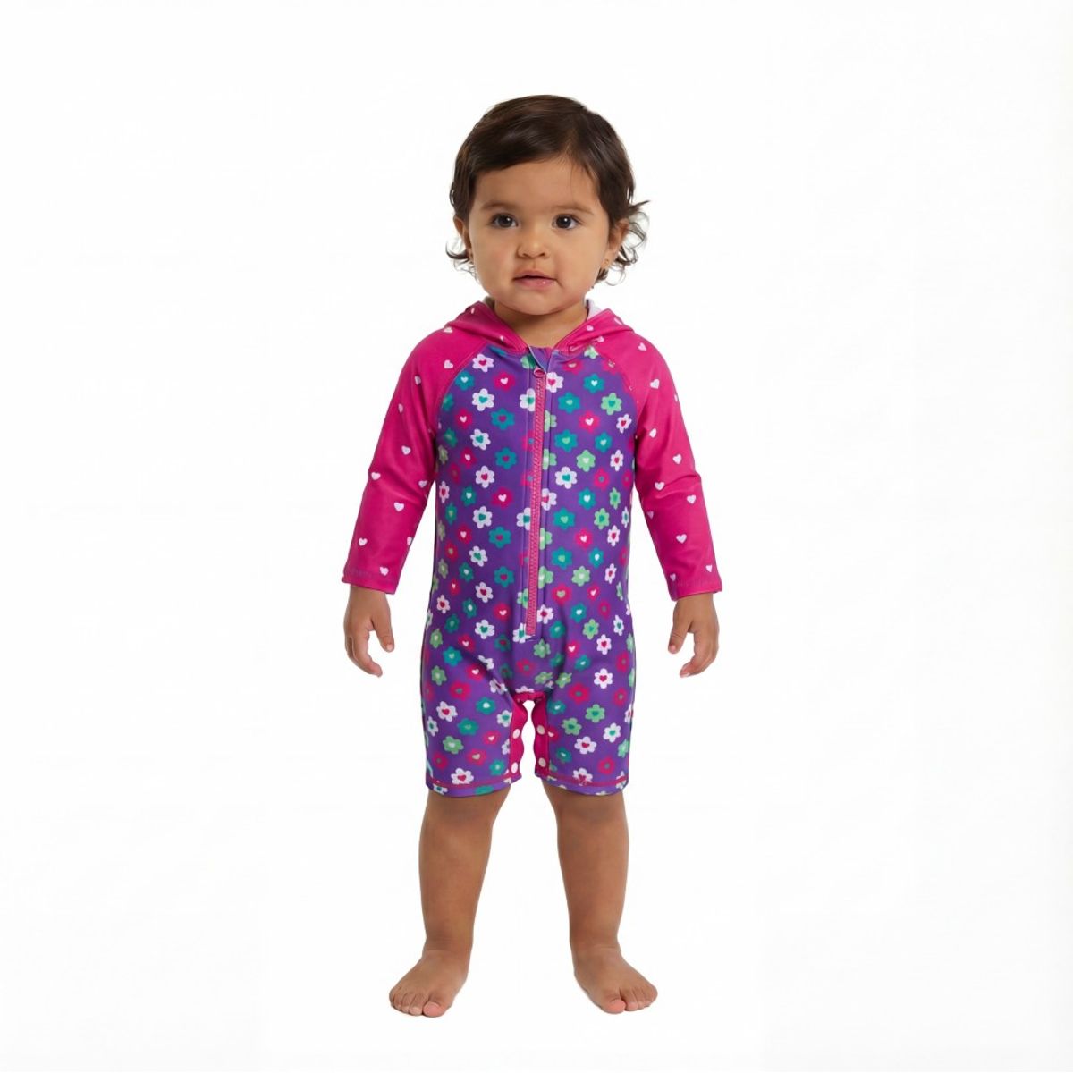 BONVERANO - Traje De Baña Con Capucha Bebé Niños Protección Solar UV