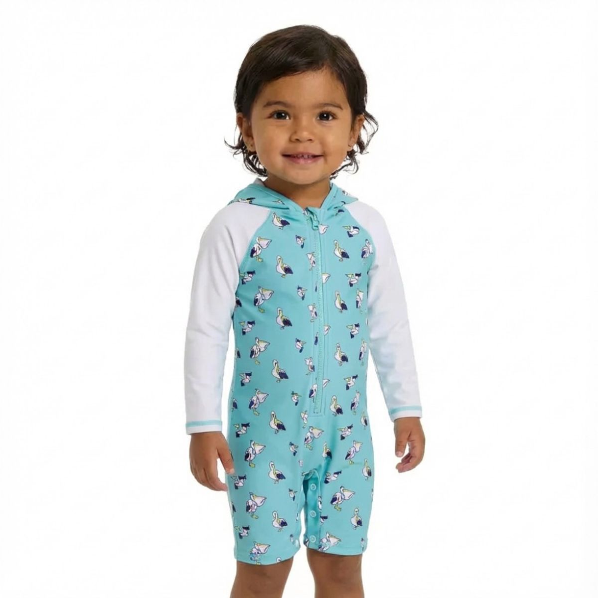 BONVERANO - Traje De Baño Con Capucha Bebé Niños Protección Solar UV