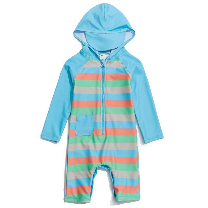 BONVERANO - Traje De Baño Con Capucha Bebé Niños Protección Solar UV