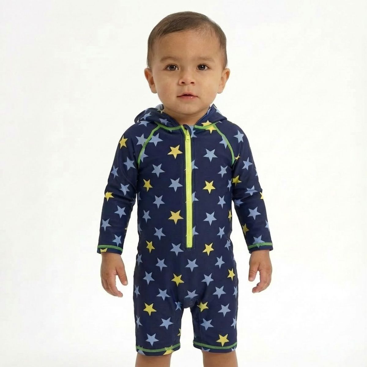 BONVERANO - Traje De Baño Con Capucha Bebé Niños Protección Solar UV