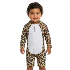 BONVERANO - Traje De Baño Con Capucha Bebé Niños Protección Solar UV