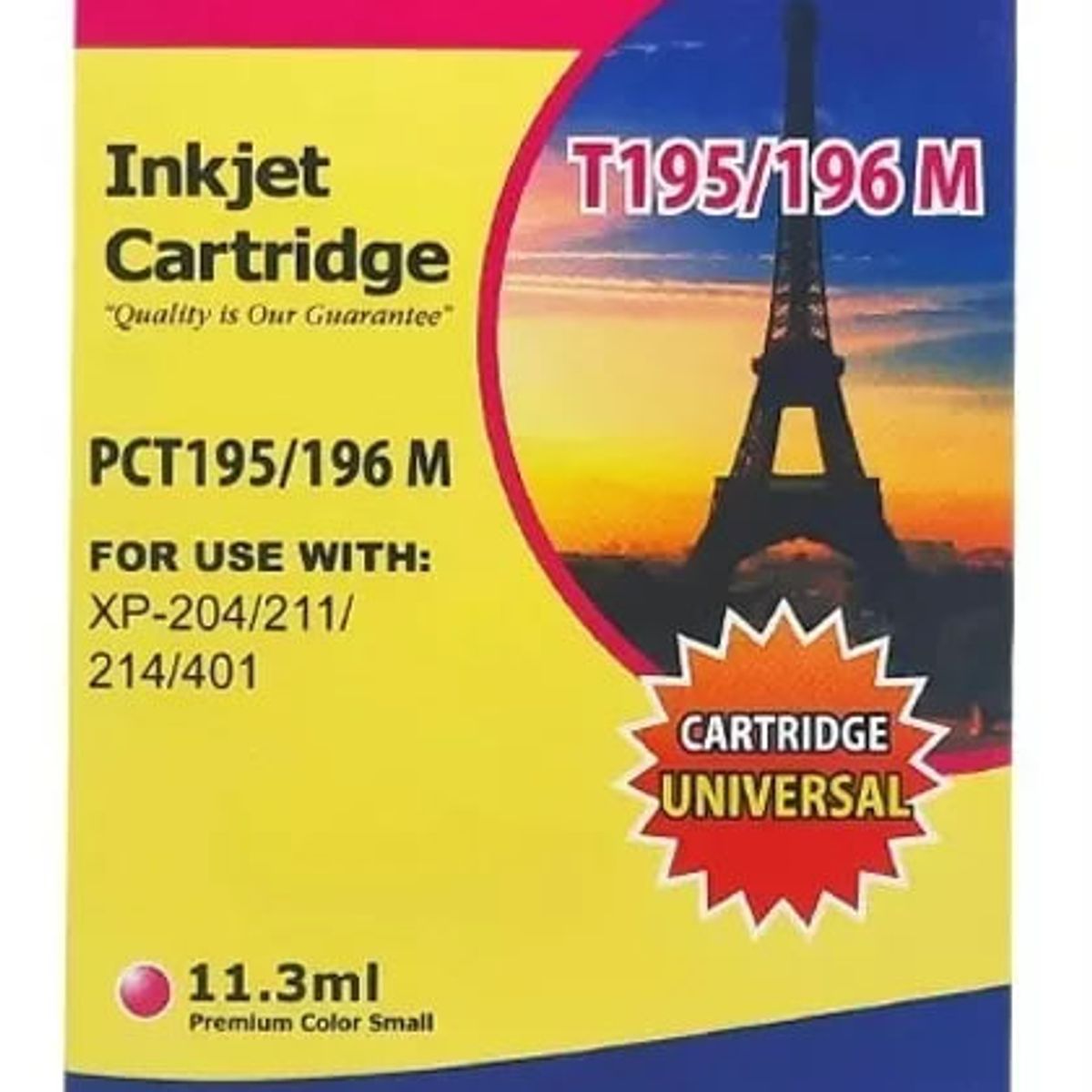 PACIFIC COLOR - Cartucho Tinta Compatible Epson 195XL Magenta