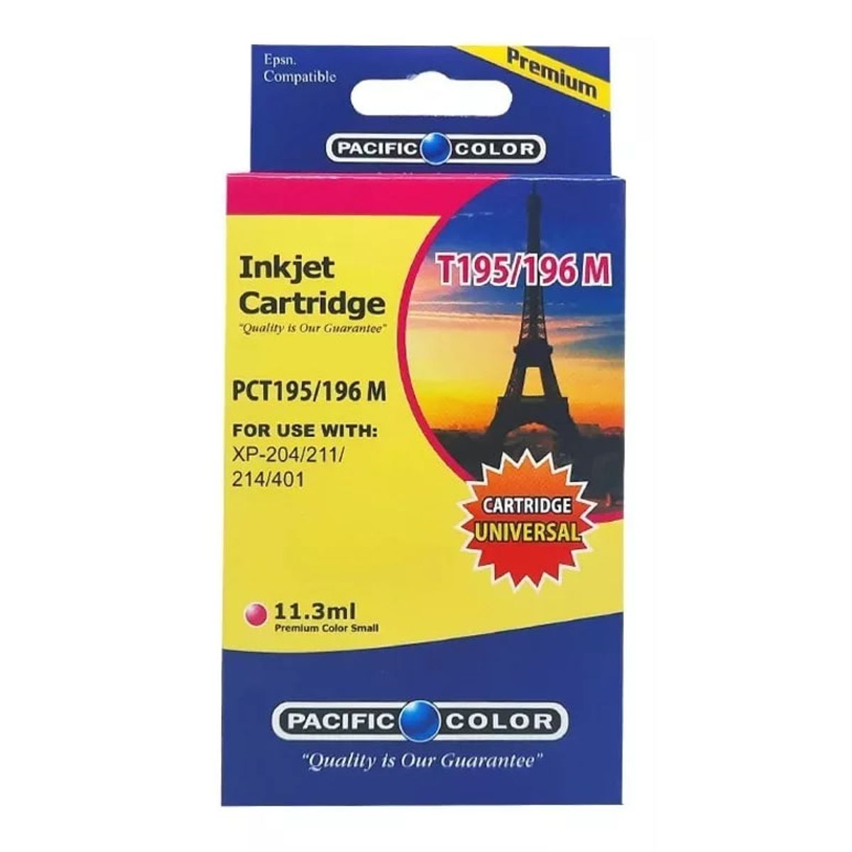 PACIFIC COLOR - Cartucho Tinta Compatible Epson 195XL Magenta