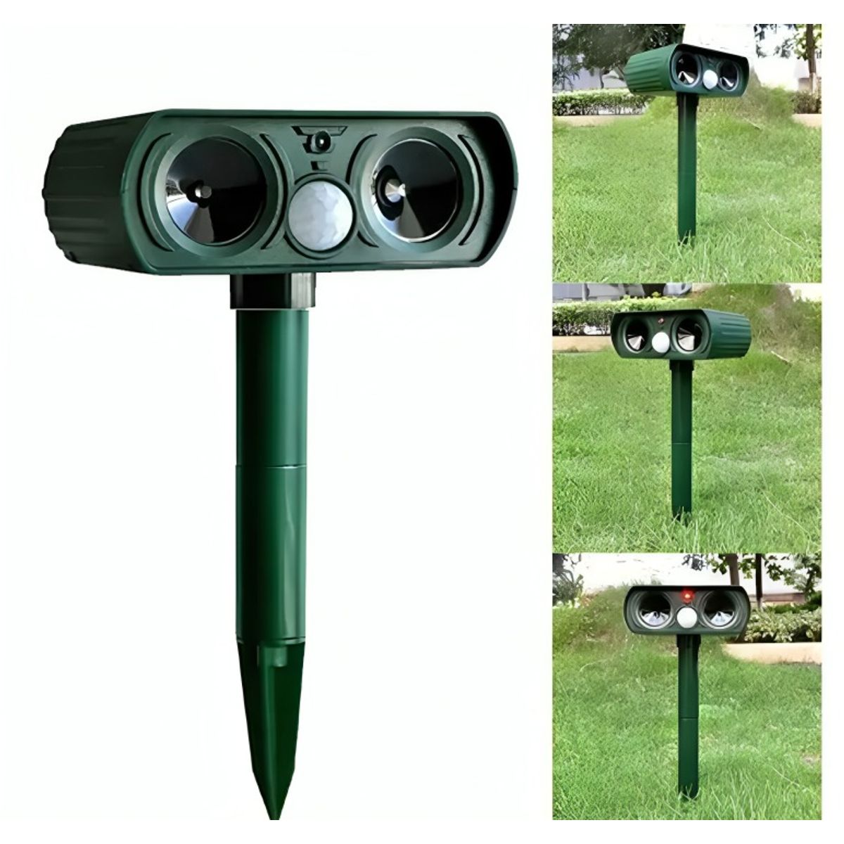 OEM - Repelente Gatos Perros Plagas De Jardín Ultrasónico Solar