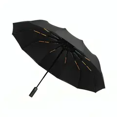 OEM - Paraguas Pliegue Automatico 12 Marco Soporte negro