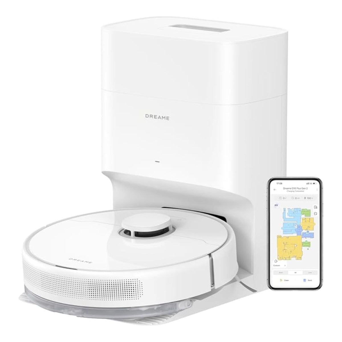 DREAME - Dreame D10 Plus Gen 2 Robot Aspiradora Succión Vormax™ de 6000 Pa