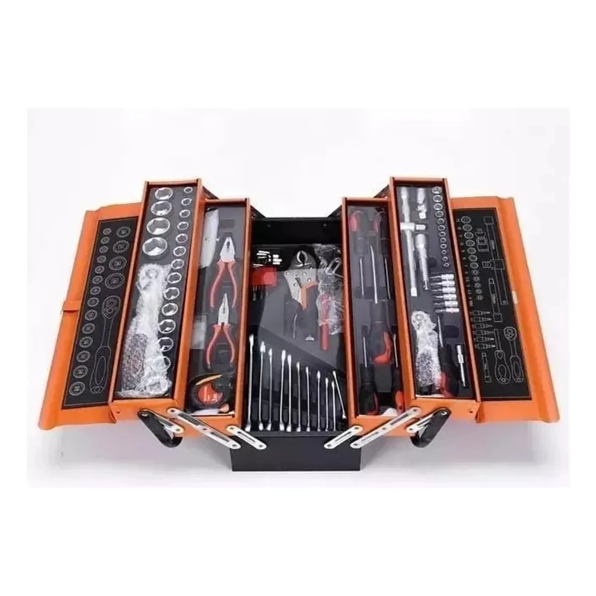 GENERICO - Caja Metálica De Herramientas Plegable Con 85 Piezas