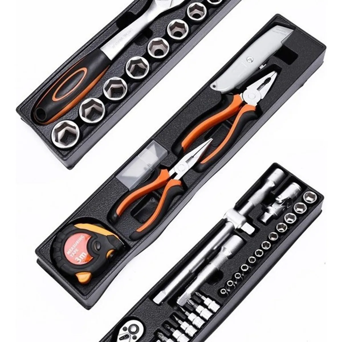 GENERICO - Caja Metálica De Herramientas Plegable Con 85 Piezas