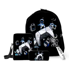 DANWEILE - Conjunto de tres piezas de mochila robot espacial 3D- 1