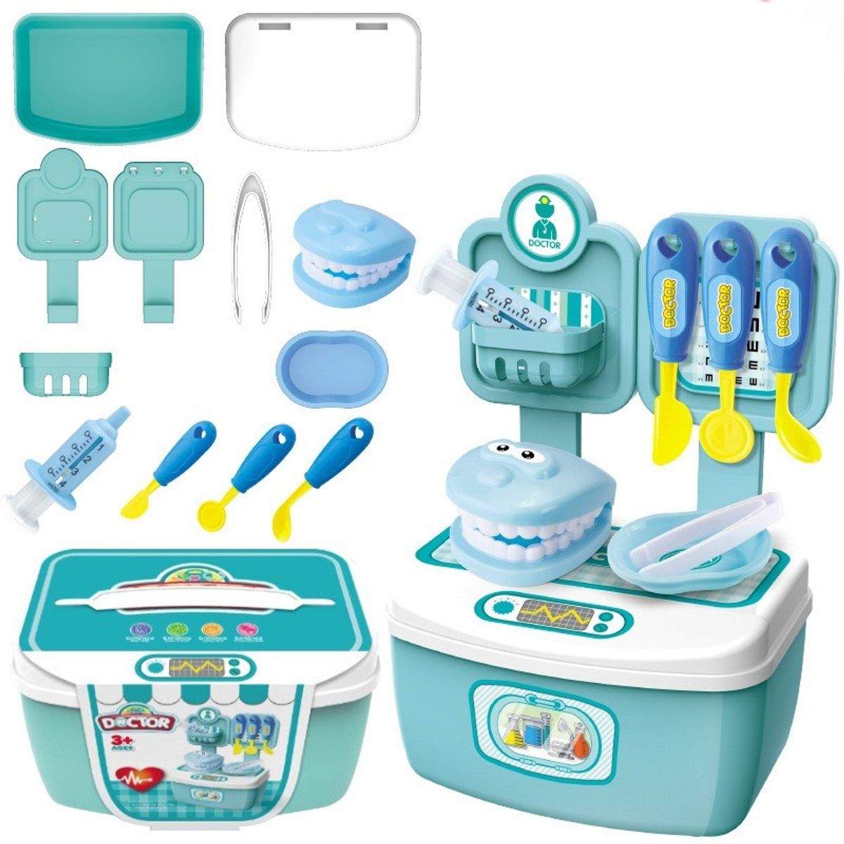 TATEE - 14pcs juguetes de doctor para niños educativo