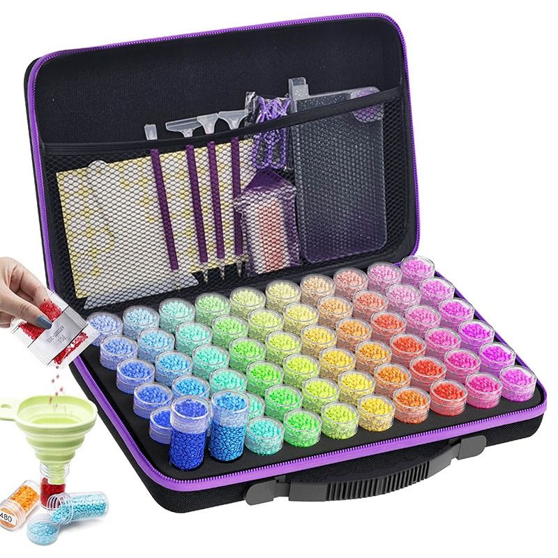 TATEE - Maleta Almacenamiento Con Accesorios Diamond Painting