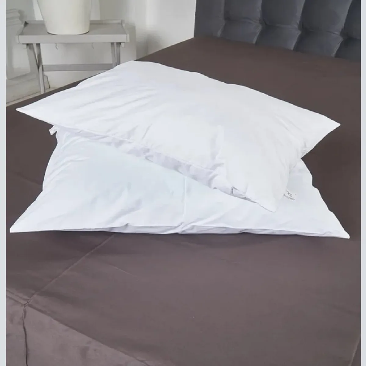 KUANGYE - Pack 2 Funda Almohada Impermeable Antiácaros 50x70cm