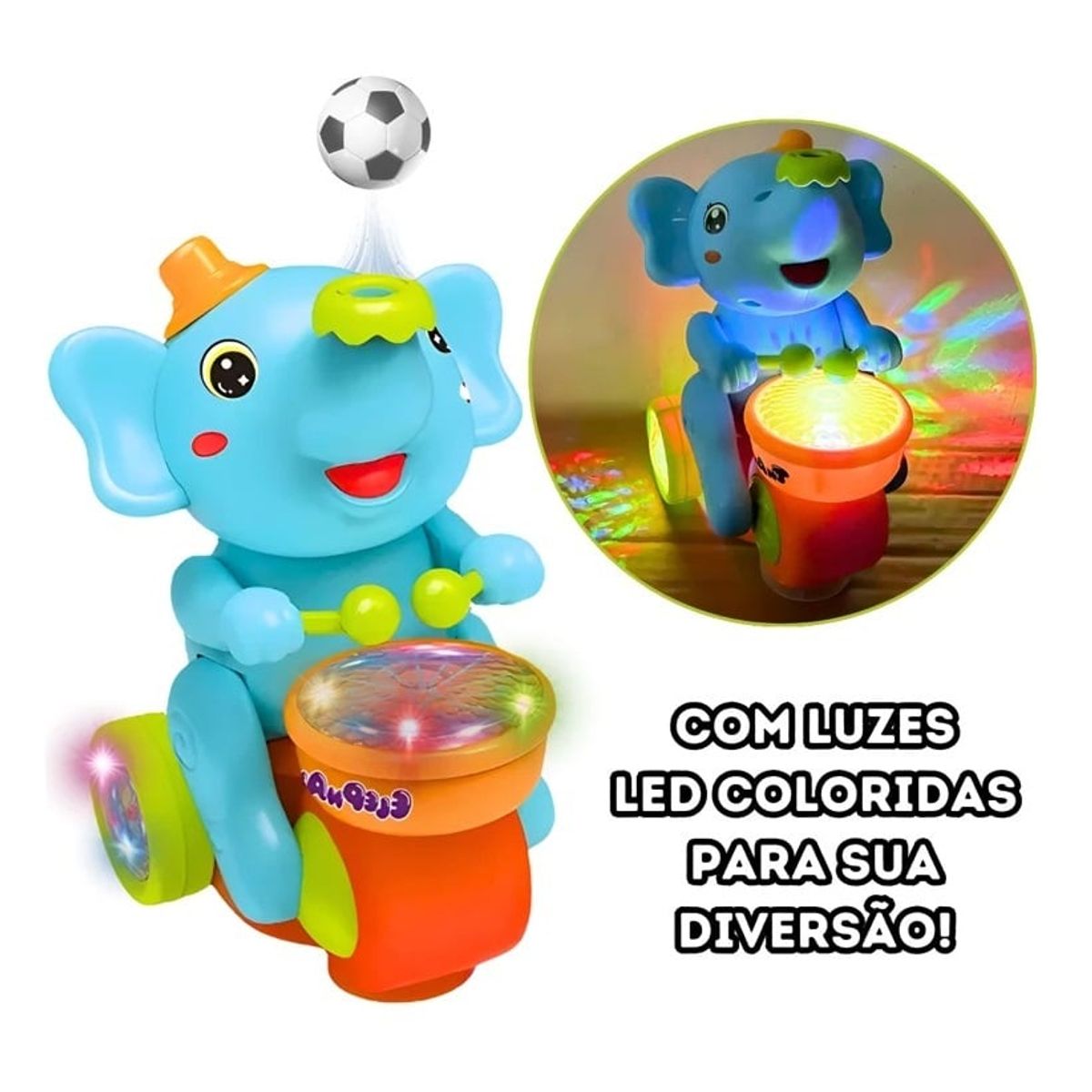 TATEE - juguetes acrobático elefante bebé Con luces y música