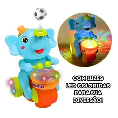 TATEE - Juguetes acrobático elefante bebé Con luces y música
