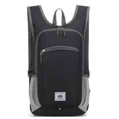 DANWEILE - Mochila plegable portátil para hombres y mujeres - Negro