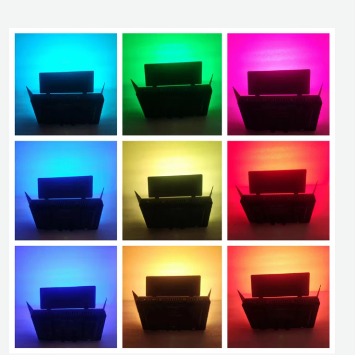 GENERICO - FOCO PANEL LED PRO U-800 RGB + ADAPTADOR CORRIENTE