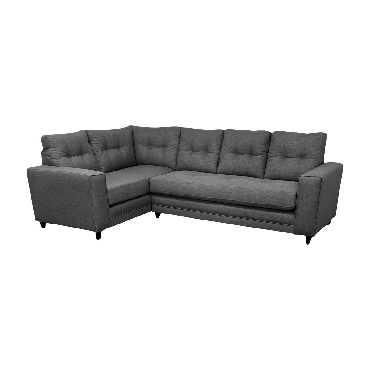 SOFAS HOME - SECCIONAL ALPES IZQUIERDO CHENILLE GRIS MEDIO