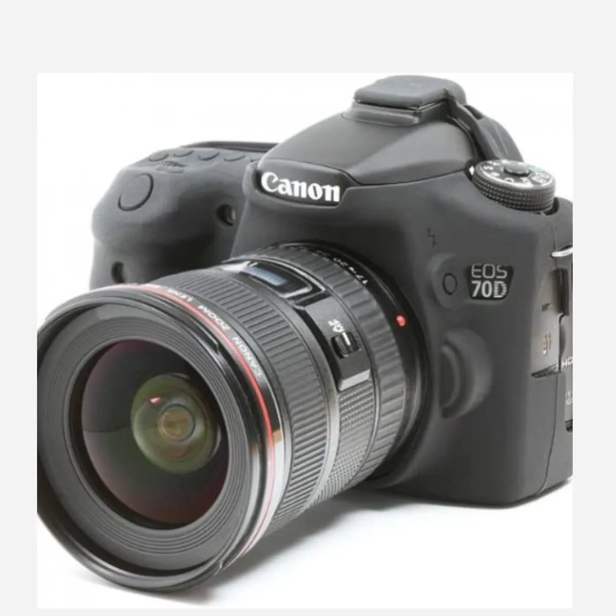 GENERICO - FUNDA SILICONA PARA CANON SL3 250D NEGRA