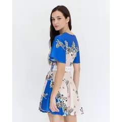 GUINDA - Vestido corto estampado Cebra Jacinta