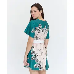 GUINDA - Vestido corto estampado Cebra Jacinta